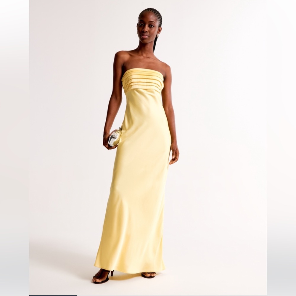 Abercrombie & Fitch Emerson Strapless Slim Maxi Dress
